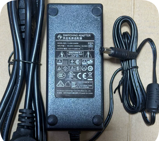 *Brand NEW*FJ-SW1204000 Switching Power Adapter 12V 4000mA 48W AC-DC Power Supply, Round Barrel DC Plug Power